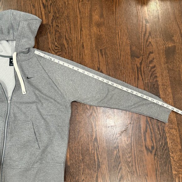 Nike Women’s Gray Split Hem Full Zip Hoodie Sweatshirt Medium - Picture 9 of 12